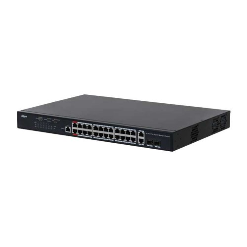 Dahua DH-PFS4226-24GT-370 24-портовый гигабитный управляемый коммутатор с PoE, уровень L2 Dahua DH-PFS4226-24GT-370 24-портовый гигабитный управляемый коммутатор с PoE, уровень L2