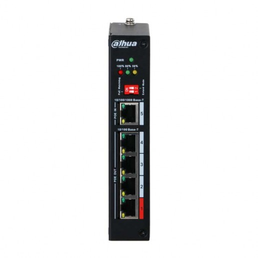 Dahua DH-PFT1500 4-портовый инжектор, уличное исполнение Dahua DH-PFT1500 4-портовый инжектор, уличное исполнение