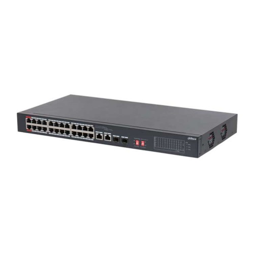 Dahua DH-S3226-24ET-240 Коммутатор с РоЕ 24-портовый неуправляемый Dahua DH-S3226-24ET-240 Коммутатор с РоЕ 24-портовый неуправляемый