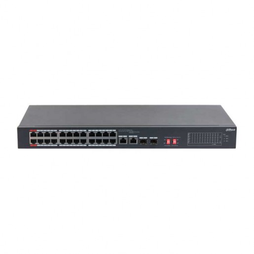 Dahua DH-S3226-24ET-240 Коммутатор с РоЕ 24-портовый неуправляемый Dahua DH-S3226-24ET-240 Коммутатор с РоЕ 24-портовый неуправляемый